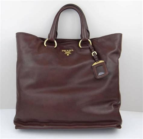 bn1713 prada shopper|Prada Women's Brown Leather Shopper BN1713 .